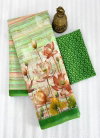 MG 445 Plain Linen Digital Printed Designer Saree Surat Wholesale Market
